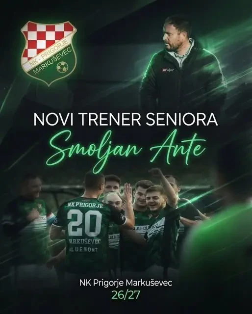 Ante Smoljan novi trener prve momčadi